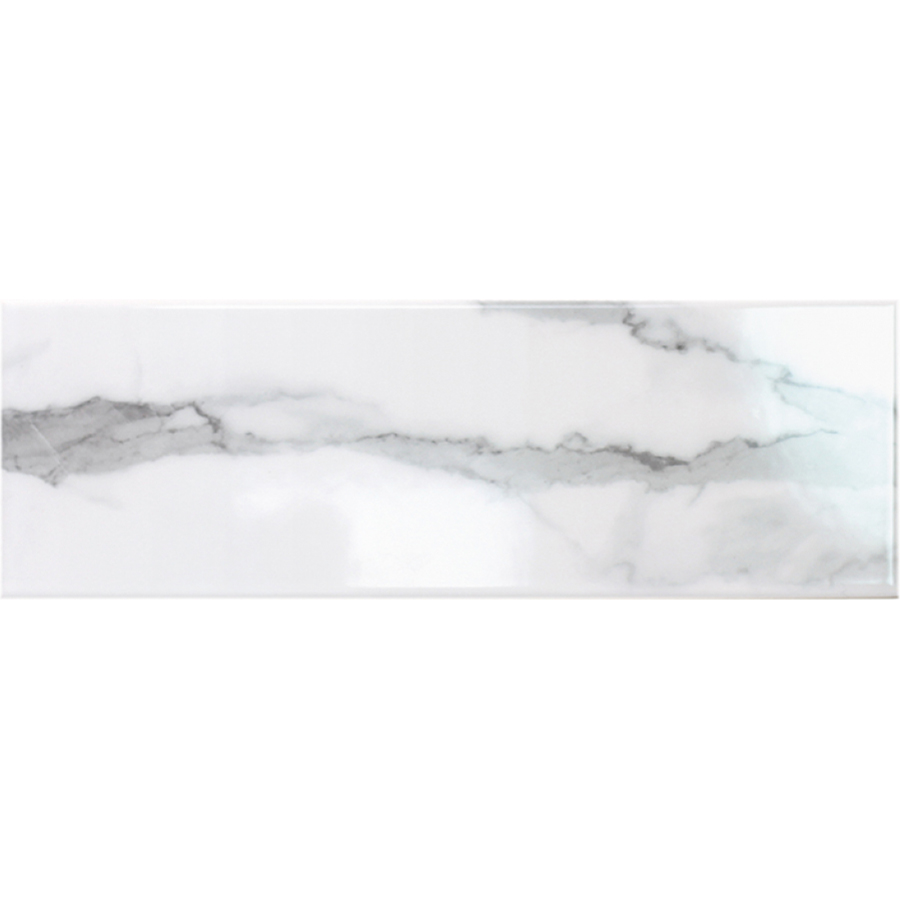 фото Плитка monopole ceramica angelina bianco brillo liiso 10x30 см