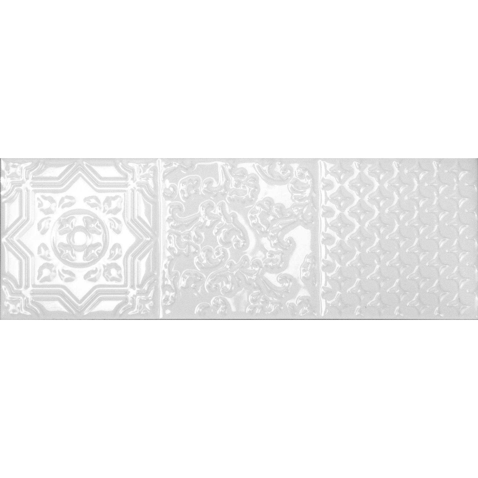 фото Плитка monopole ceramica esencia relieve blanco brillo 10x30 см