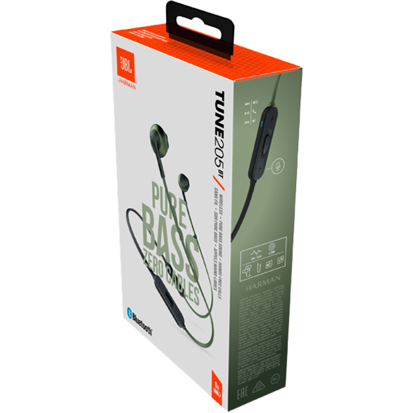 Наушники JBL Tune T205BT Green