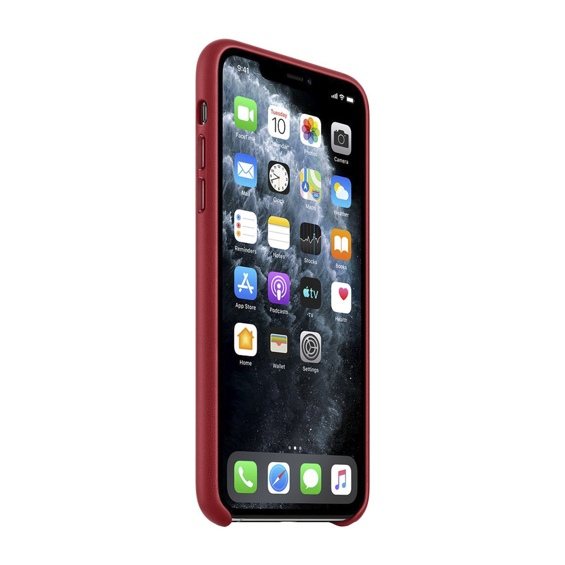Чехол для смартфона Apple iPhone 11 Pro Leather Case, красный - фото 3