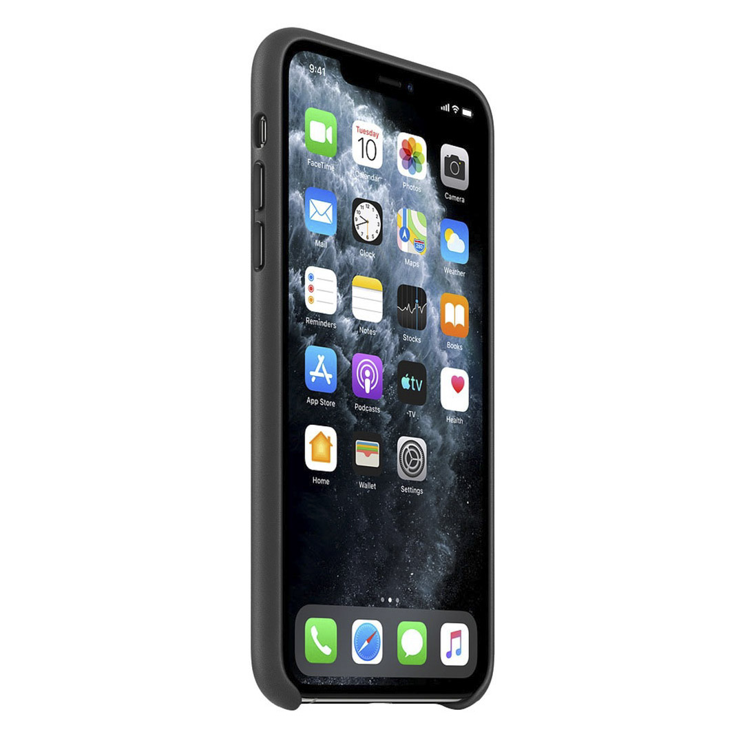 Чехол для смартфона Apple iPhone 11 Pro Leather Case, черный - фото 3
