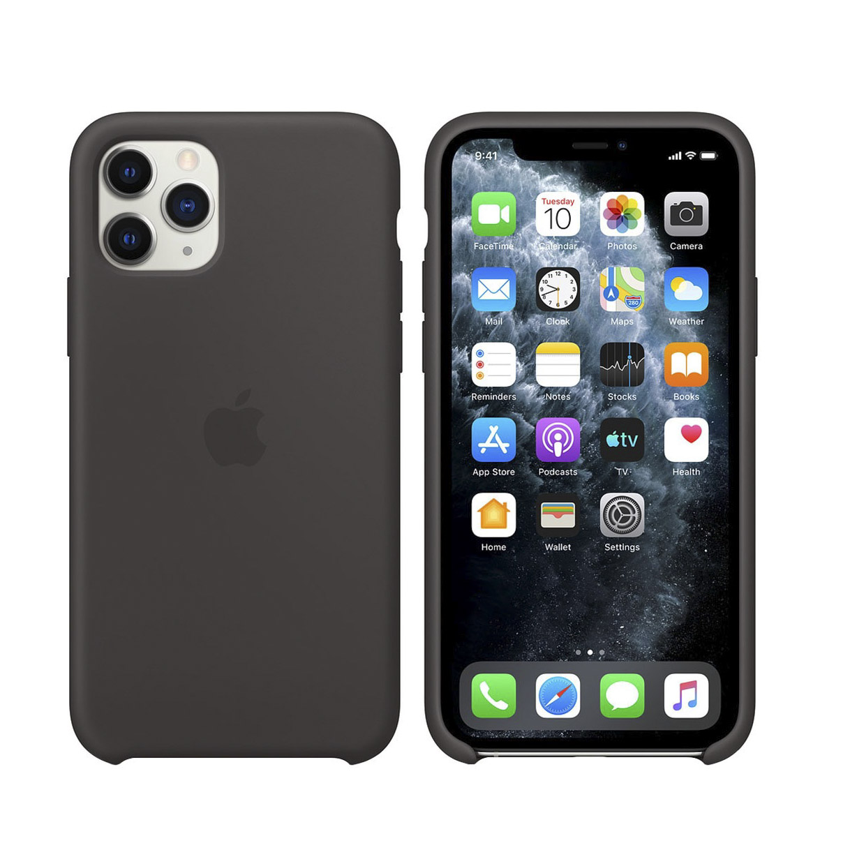 Чехол для смартфона Apple iPhone 11 Pro Silicone Case, черный - фото 4