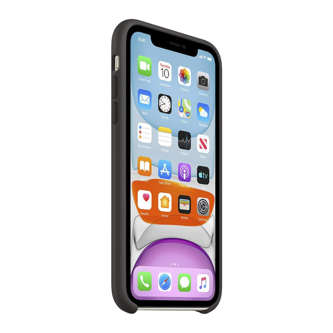 Чехол для смартфона Apple iPhone 11 Silicone Case, черный - фото 3