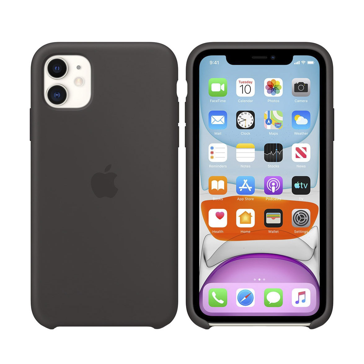 Чехол для смартфона Apple iPhone 11 Silicone Case, черный - фото 4