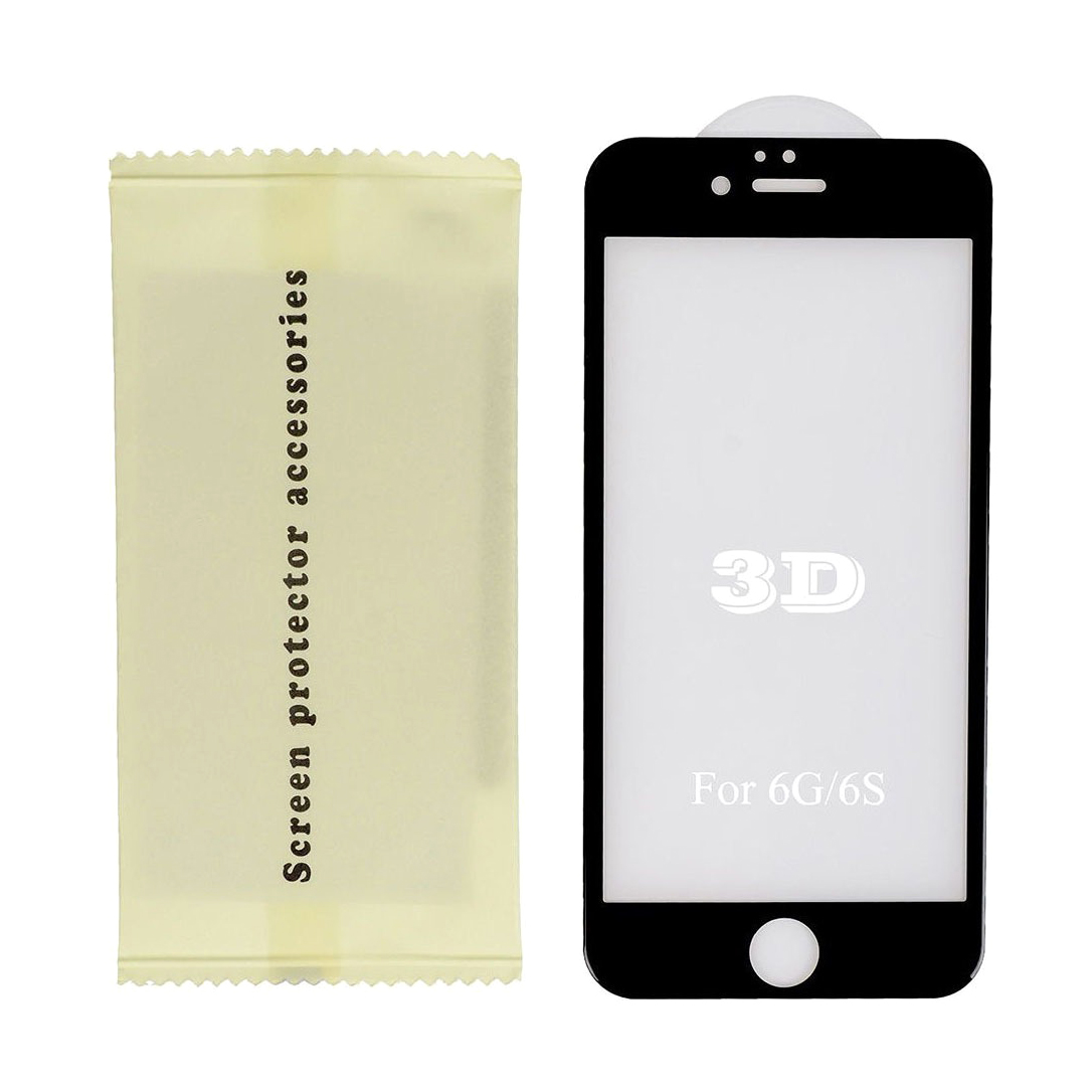 Защитное стекло Red Line Treated 3D Glass для iPhone 6/6S, черное, цвет черный iPhone 6, iPhone 6S - фото 2
