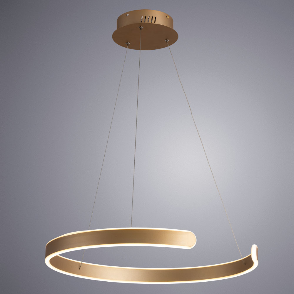 Светильник подвесной Artelamp A4050SP-1SG, цвет матовое золото - фото 3
