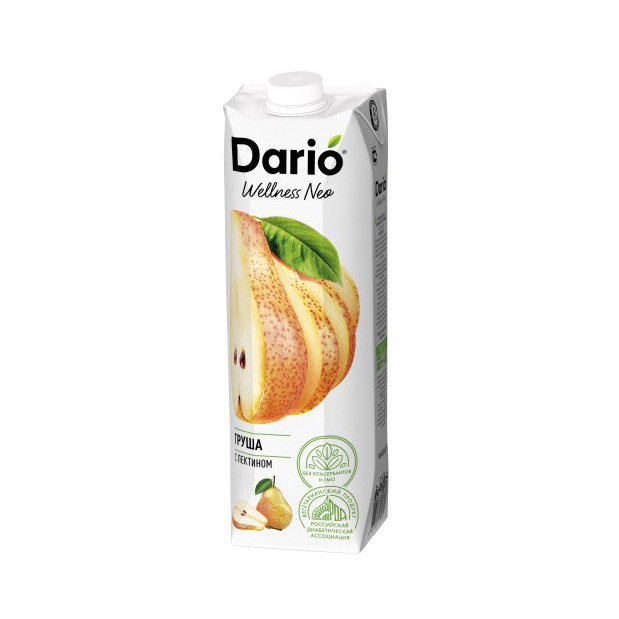 фото Нектар dario wellness грушевый с мякотью 1 л