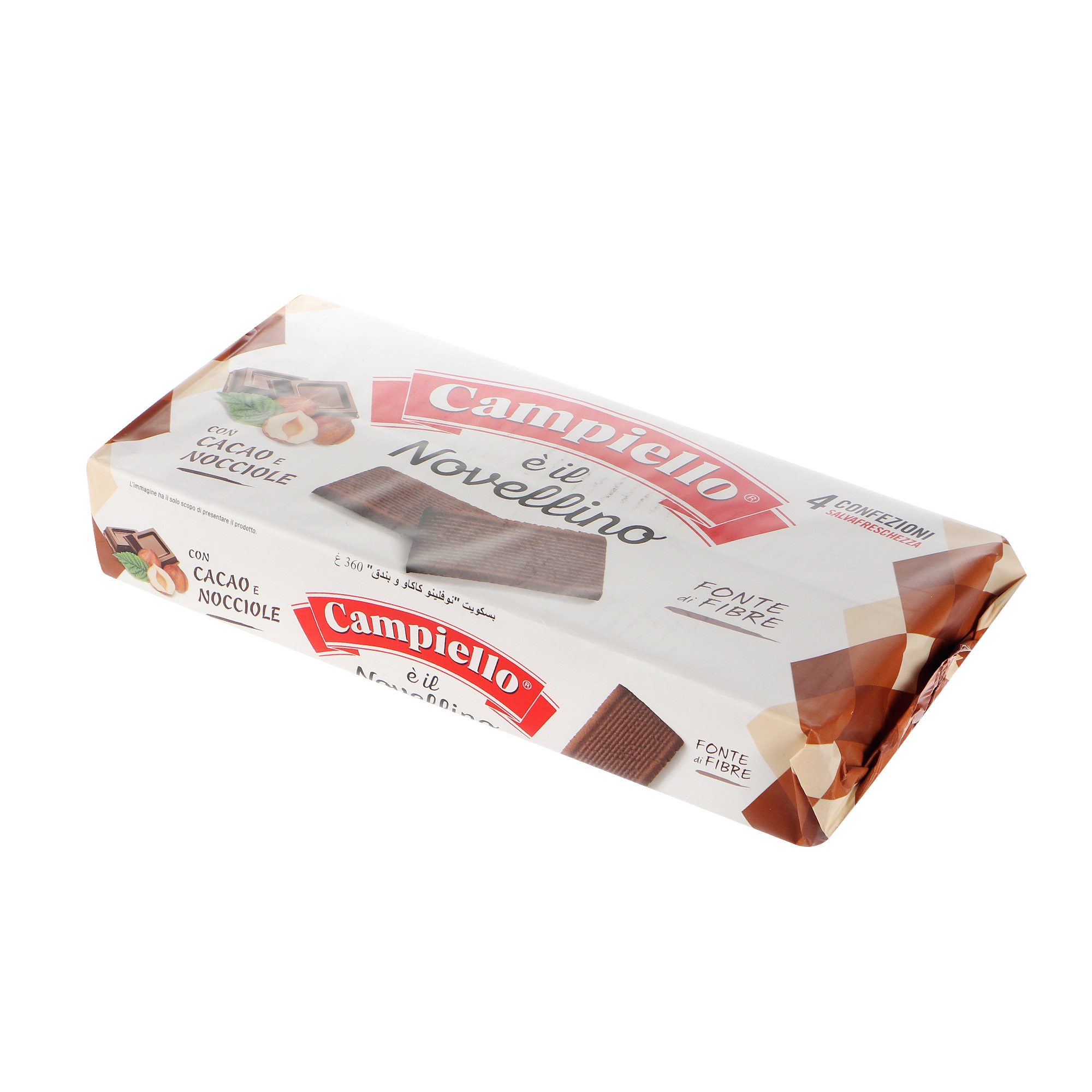 Печенье Panealba e il Novellino с шоколадом и фундуком 360 г