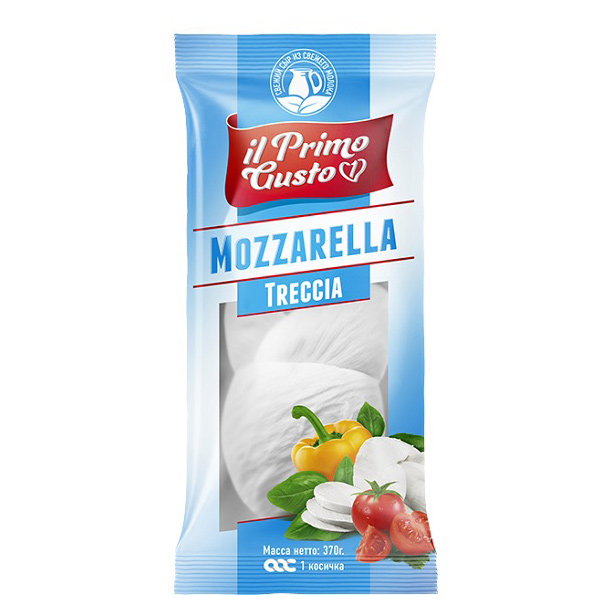 Сыр IL Primo Gusto Mozzarella Treccia 45% 370 г