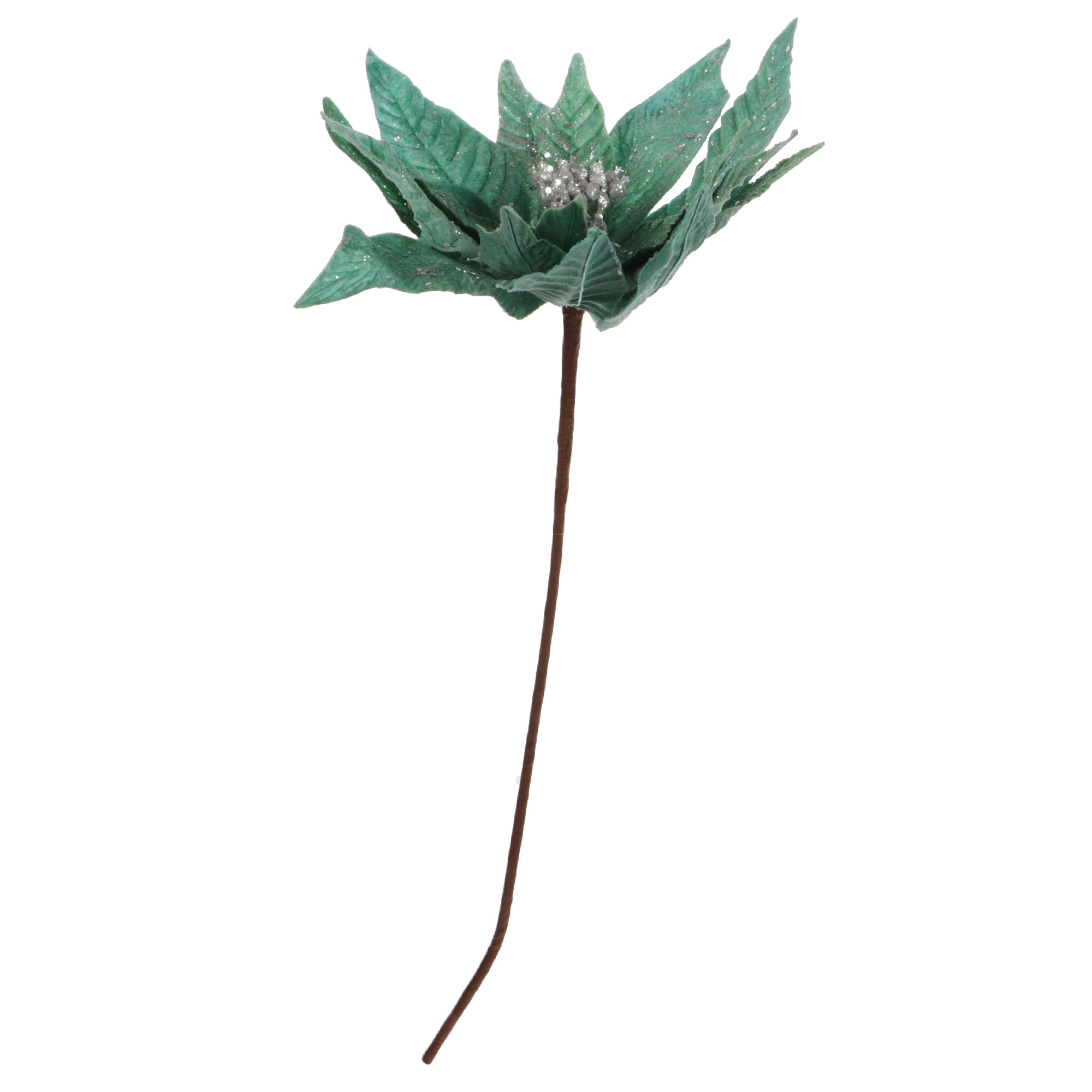 Цветок Artborne Пуансеттия 45см мятная