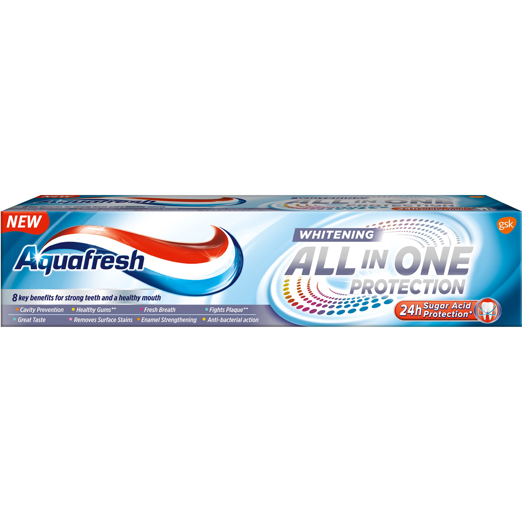 Зубная паста Аквафреш All In One Protection Whitening 75 мл - фото 1