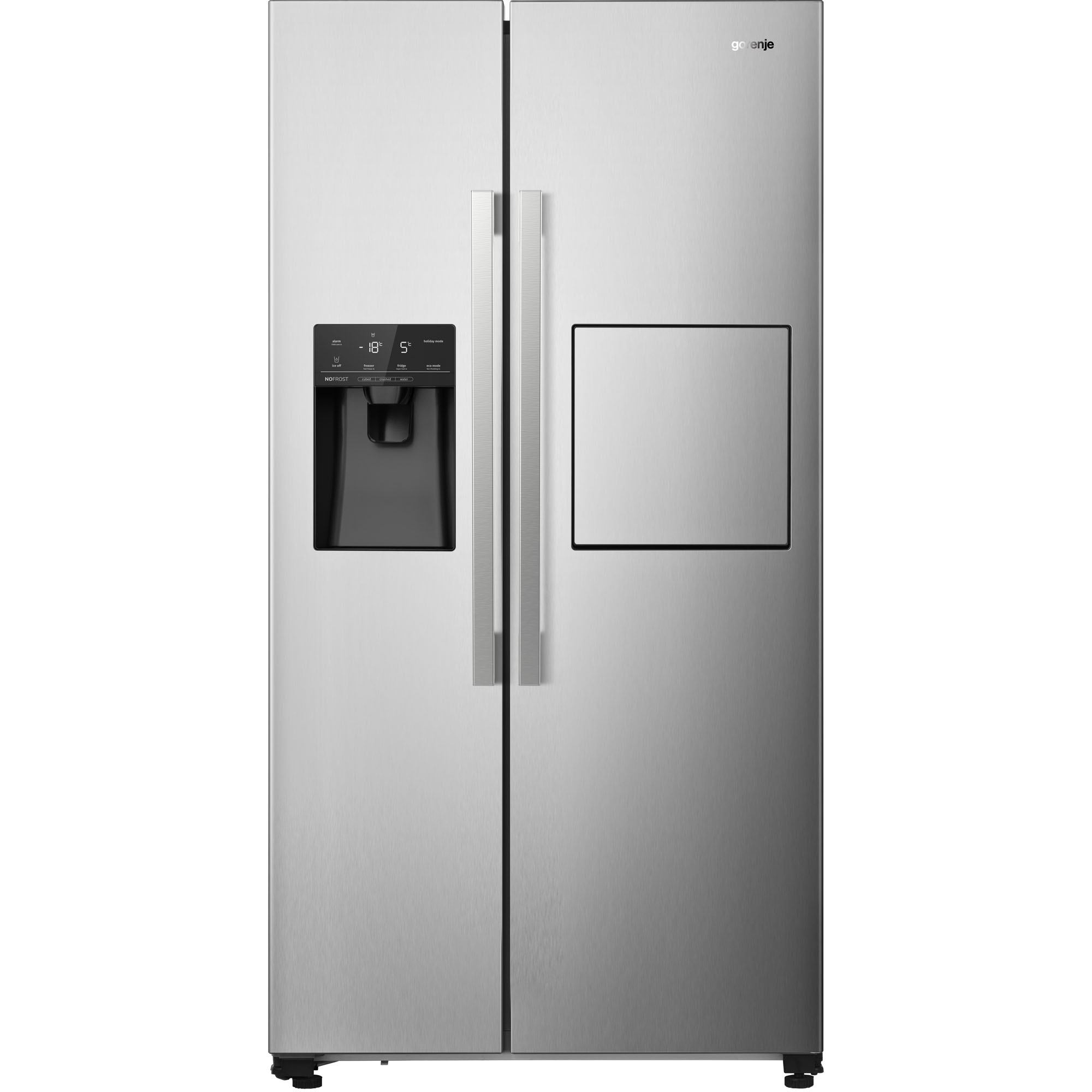 Холодильник Gorenje NRS9181VXB, цвет серебристый - фото 1