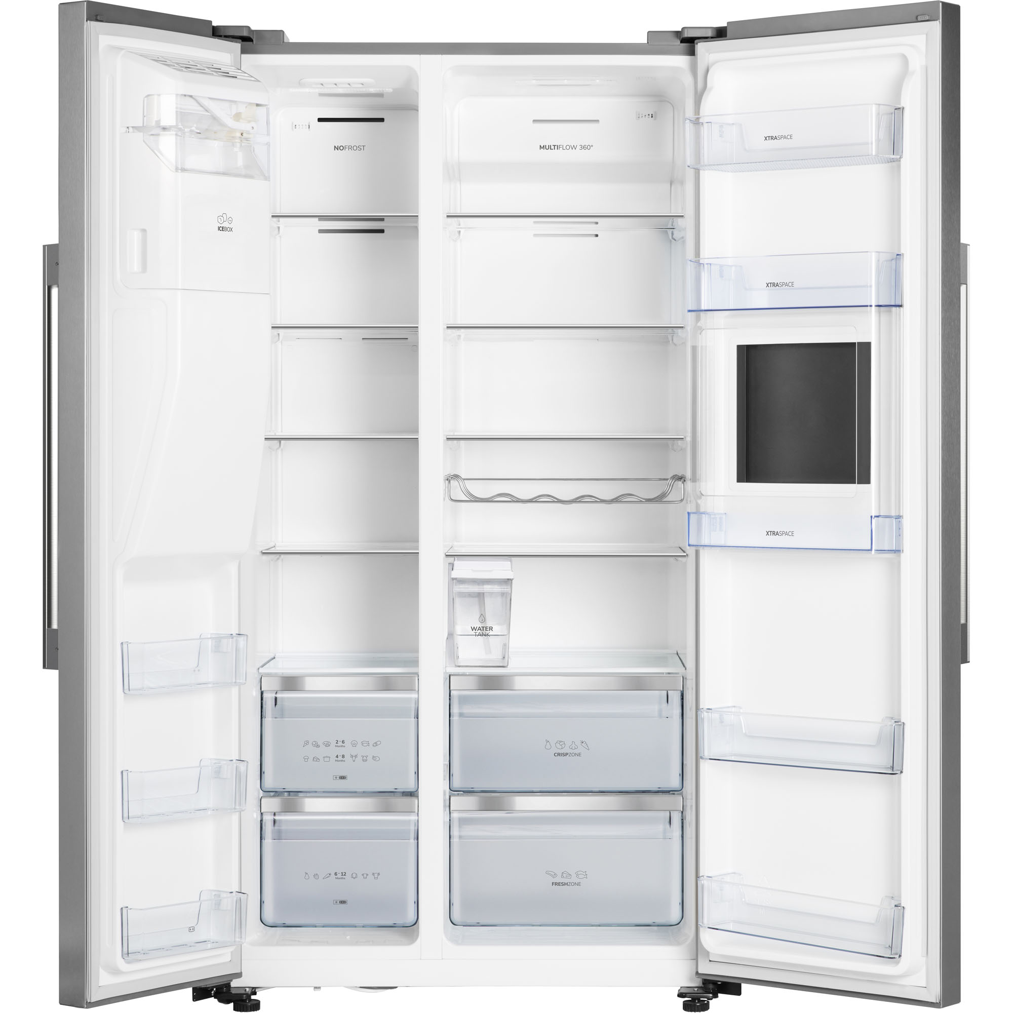 Холодильник Gorenje NRS9181VXB, цвет серебристый - фото 2