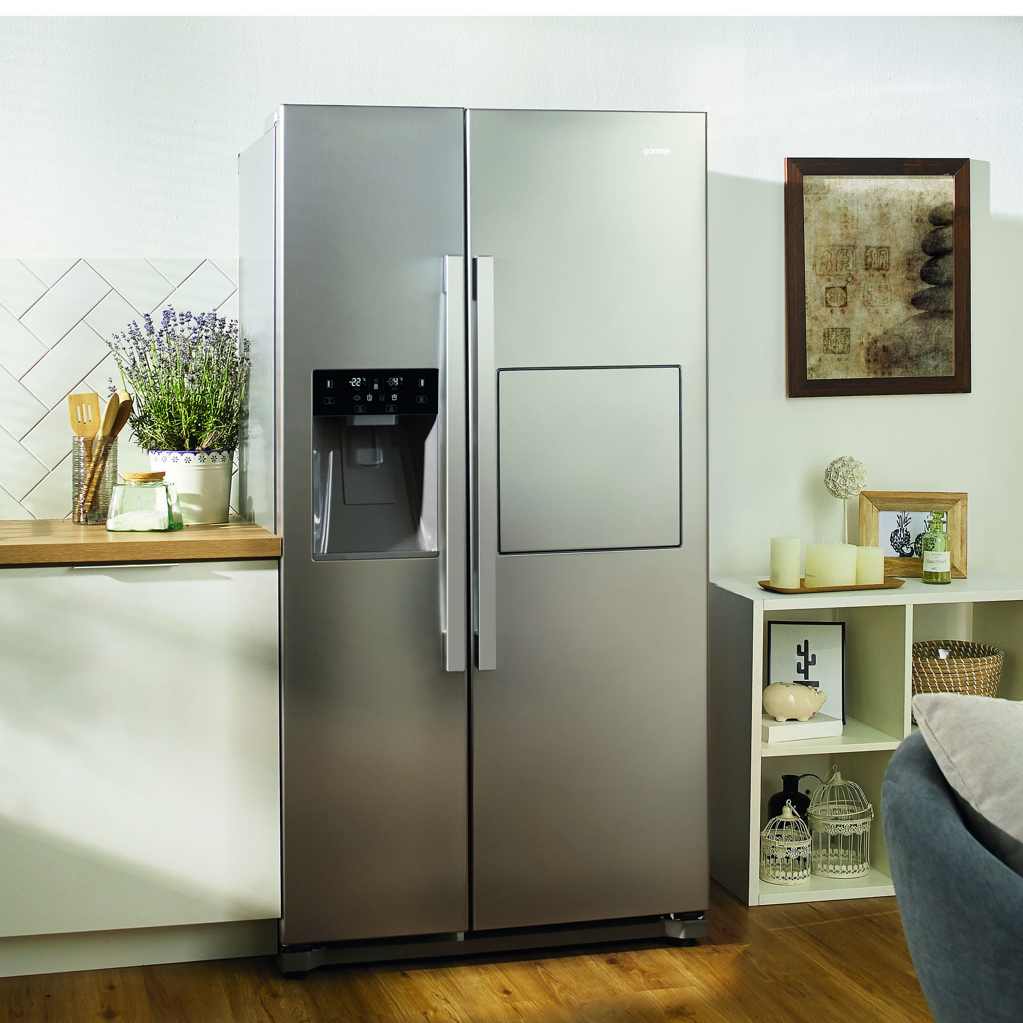 Холодильник Gorenje NRS9181VXB, цвет серебристый - фото 7