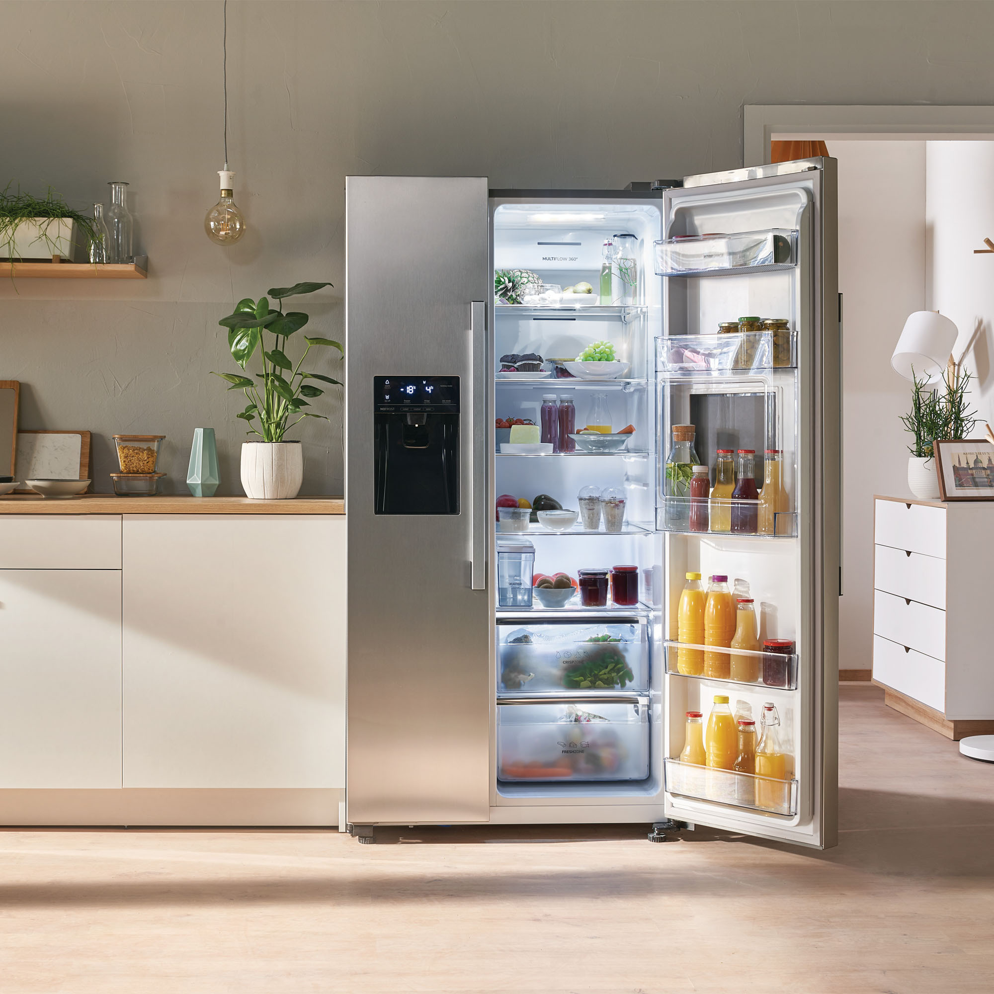 Холодильник Gorenje NRS9181VXB, цвет серебристый - фото 8