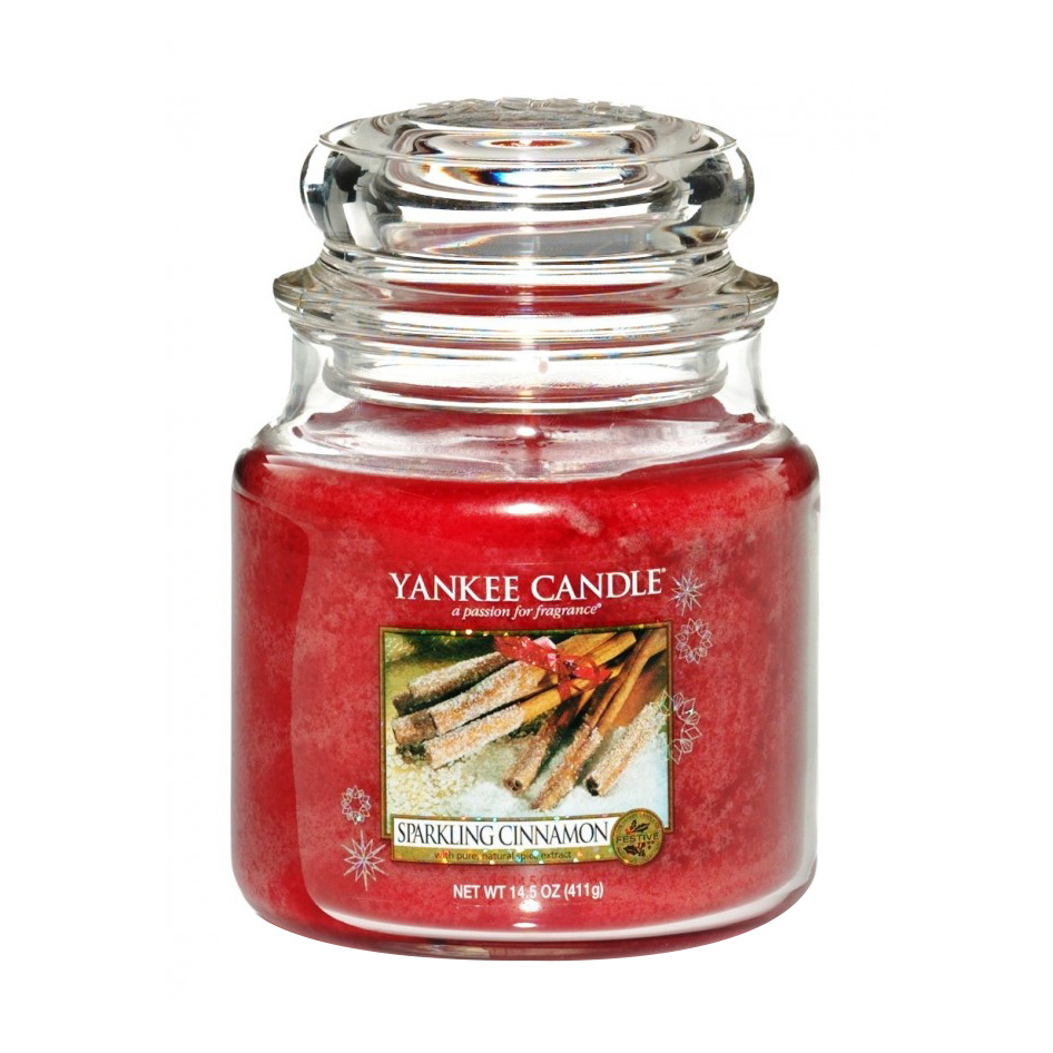 фото Аромасвеча в средней банке yankee candle зимние лакомства 411 г