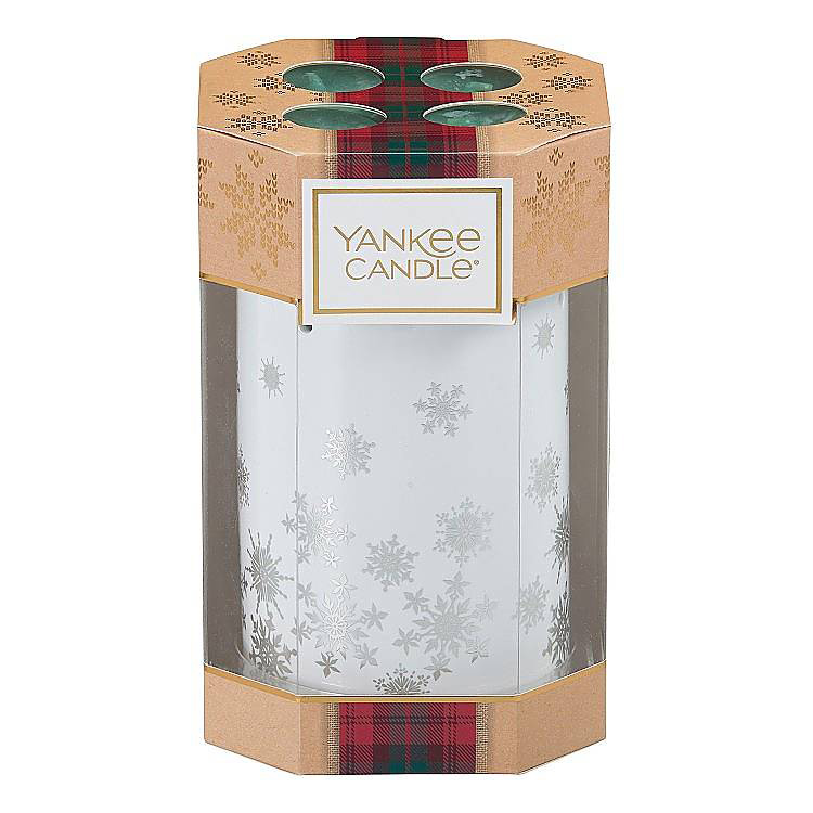 фото Набор подарочный yankee candle 1 керамический подсвечник + 4 чайных свечи