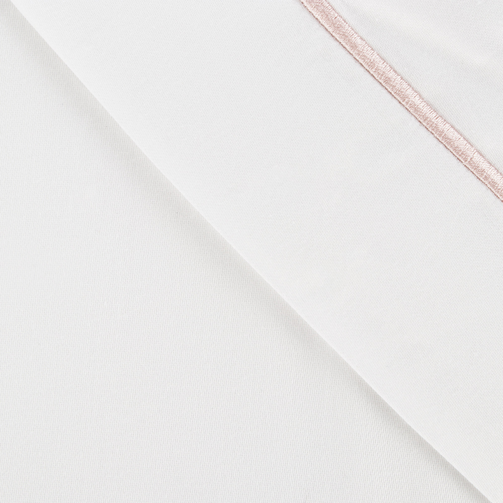 Постельный комплект евро Bella casa white / cream stripes, цвет белый, кремовые полоски, размер двуспальный - фото 4