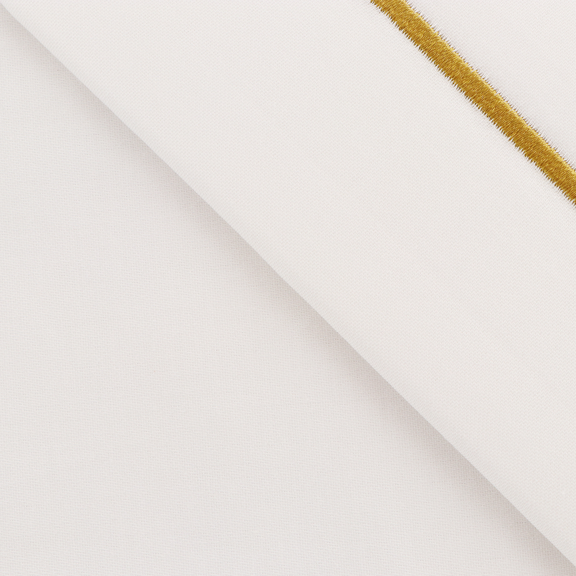 Постельный комплект Bella casa семейный white / golden olive stripes, размер семейный/дуэт - фото 3