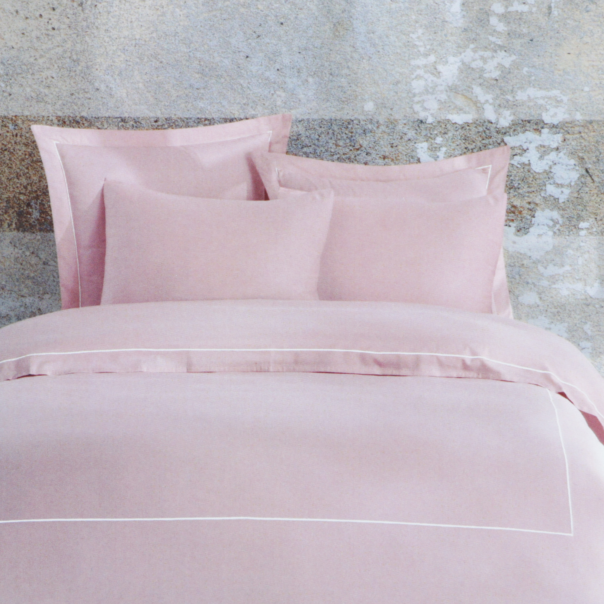 Постельный комплект семейный Bella casa chinte rose / white stripes, цвет розовый, размер семейный/дуэт - фото 1