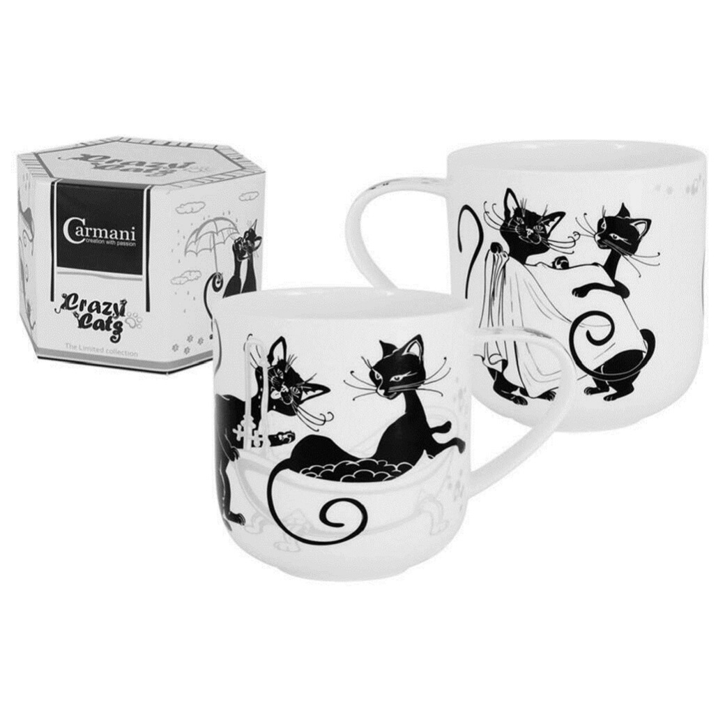 Кружка Carmani Crazy cats. Кошка в ванне 0,5 л