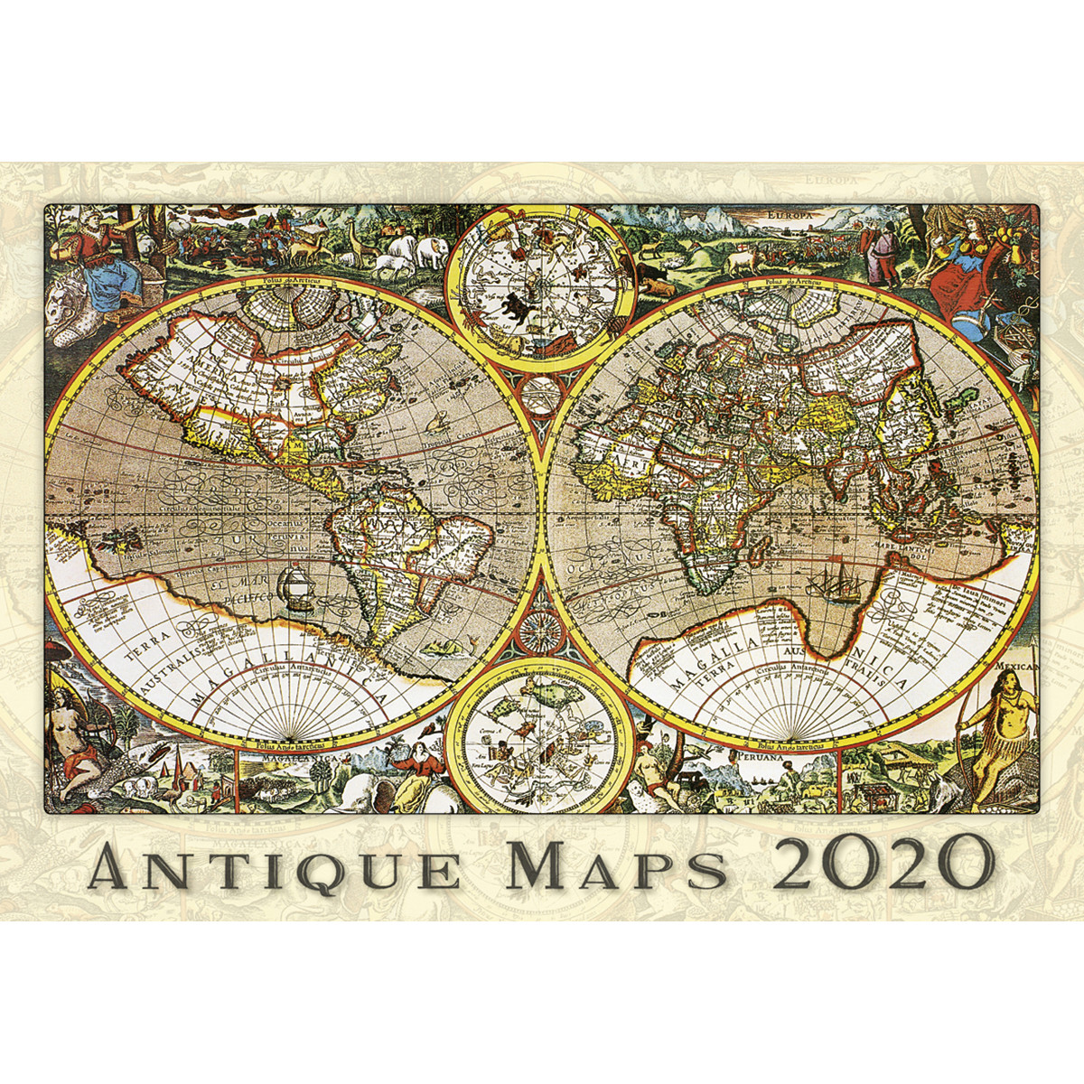 фото Календарь настенный antique maps на 2020 год экслибрис