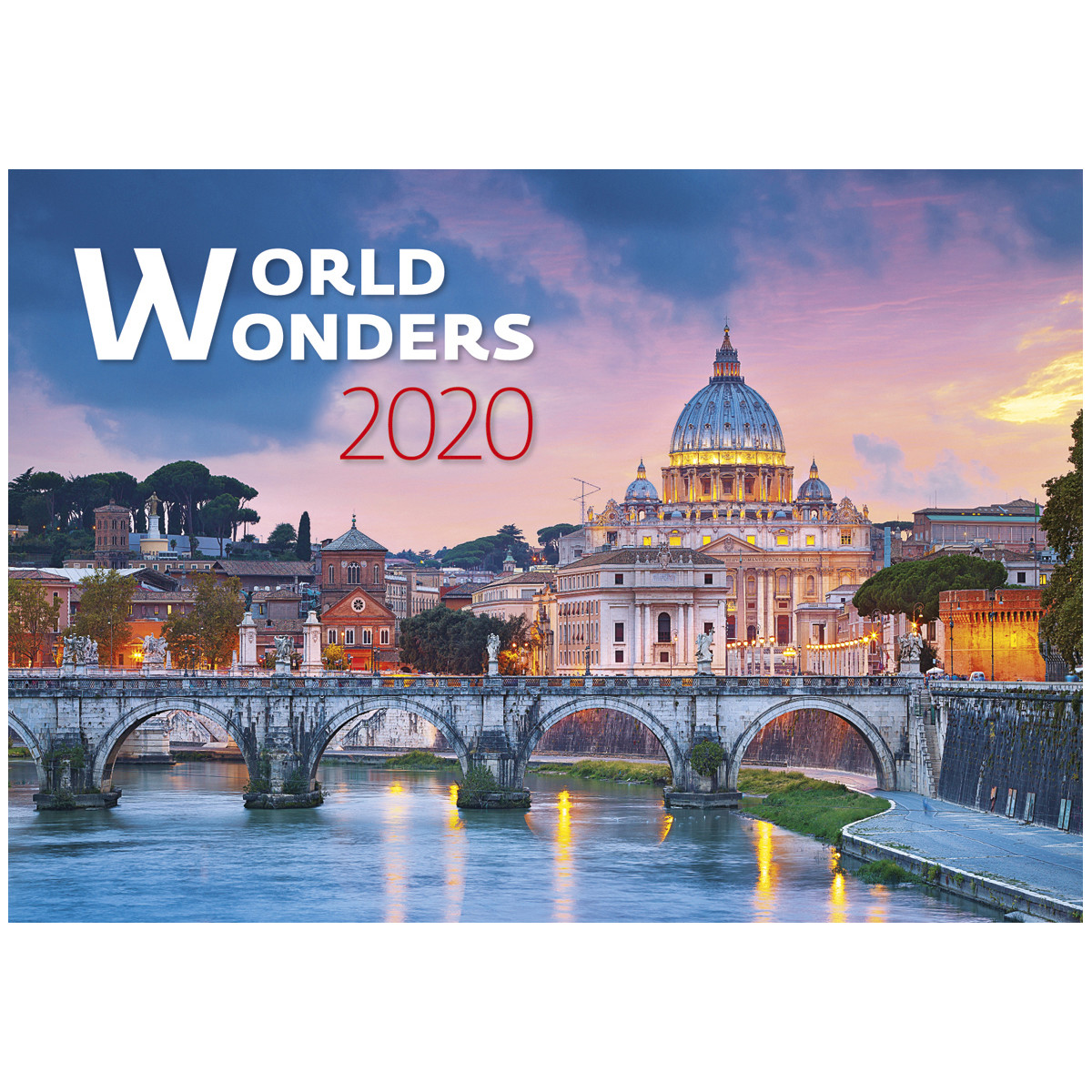 фото Календарь настенный world wonders на 2020 год экслибрис