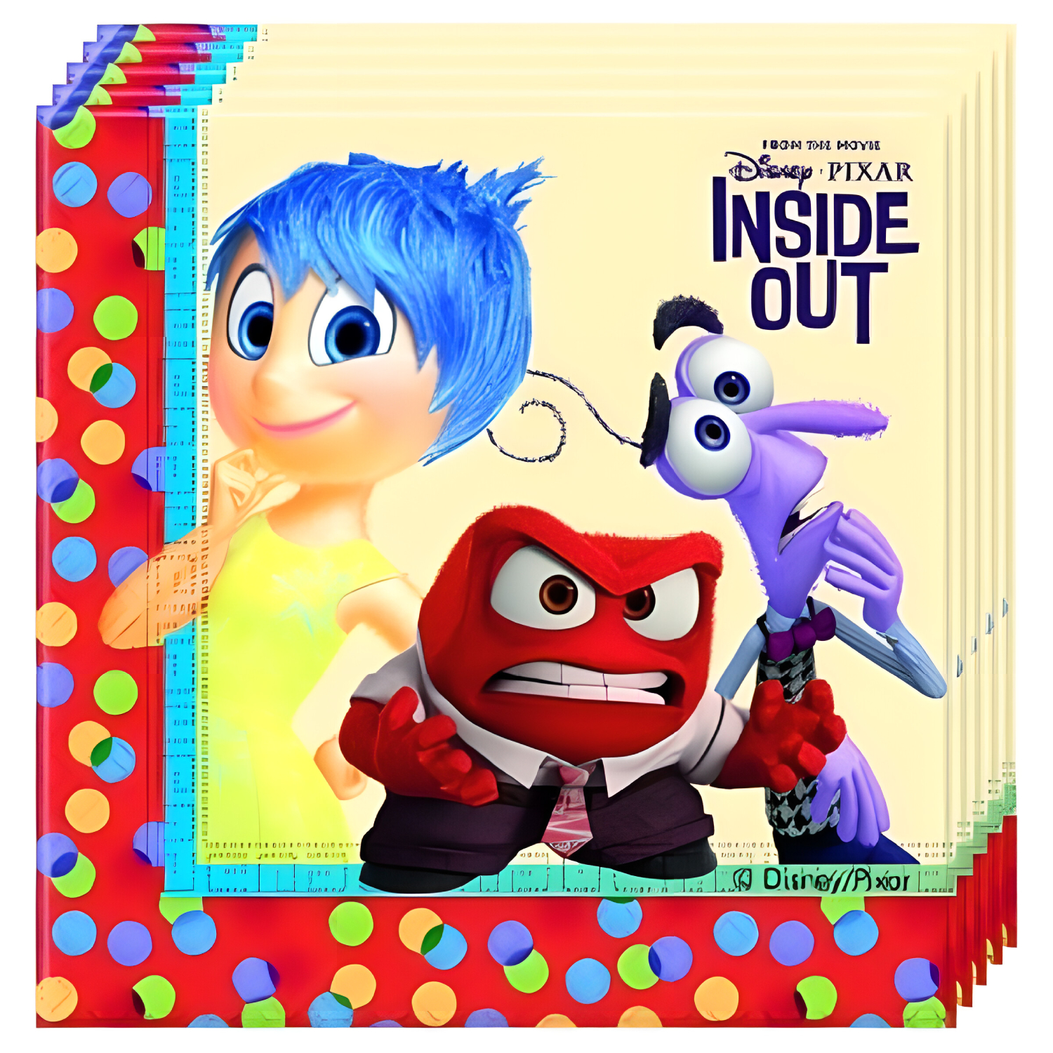 фото Салфетка трехслойная procos disney inside out 33х33 см 20 шт