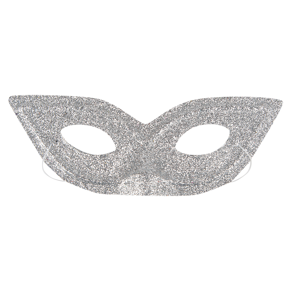 Полумаска карнавальная Carnival Toys Бабочка серебро, цвет серебристый - фото 1