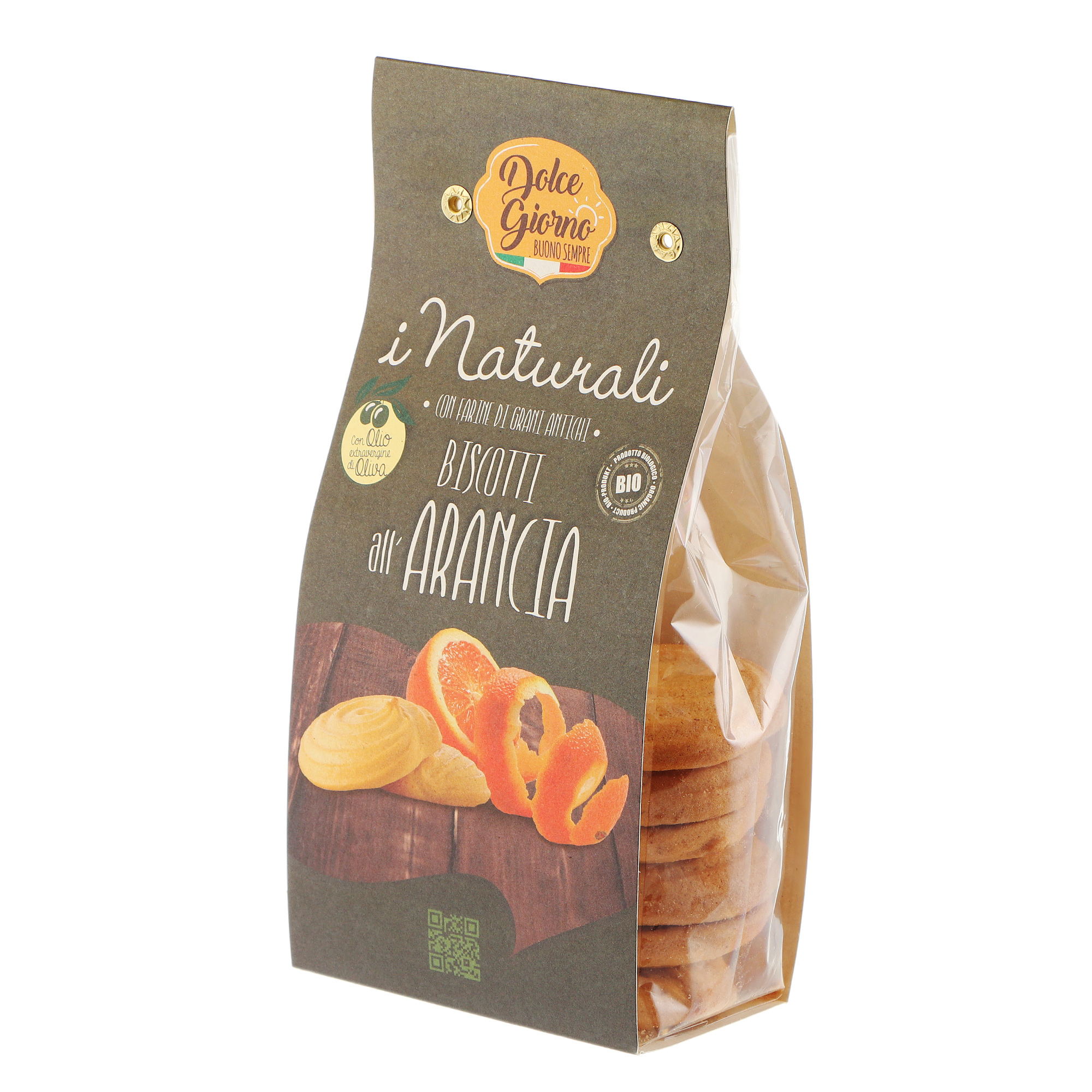 фото Печенье dolce giorno biscotti all arancia с апельсином 200 г