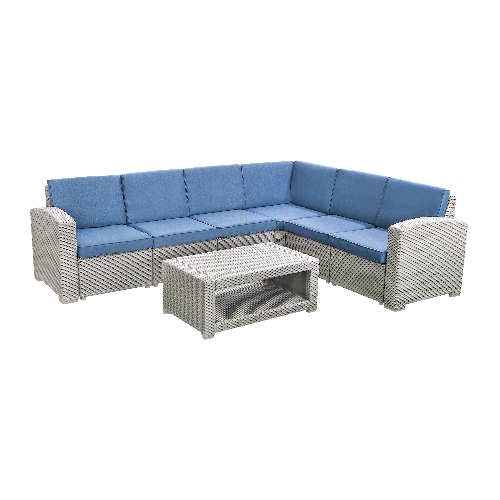 фото Комплект мебели угловой lf white-blue