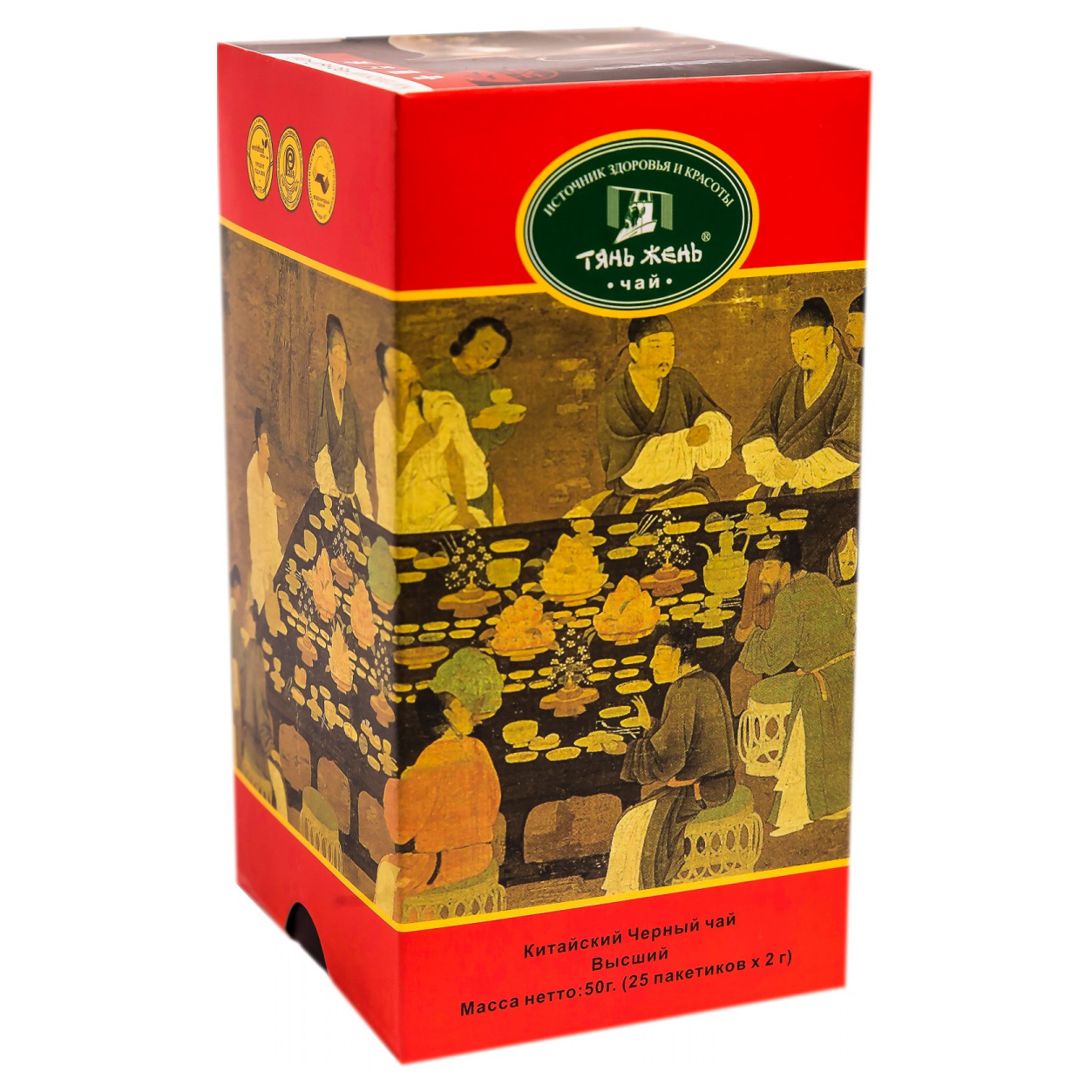 Чай черный Тянь-Жень 25 пакетиков