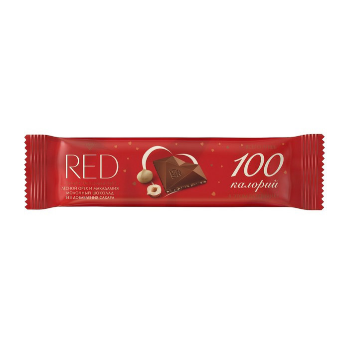 фото Шоколадный батончик red exclusive с фундуком и макадамией молочный 26 г