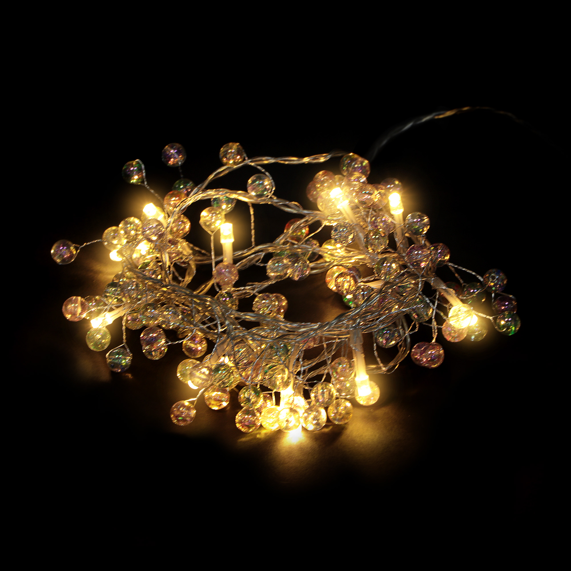 Гирлянда декоративная Kaemingk бусинки 150 см 16 LED, цвет прозрачный - фото 1