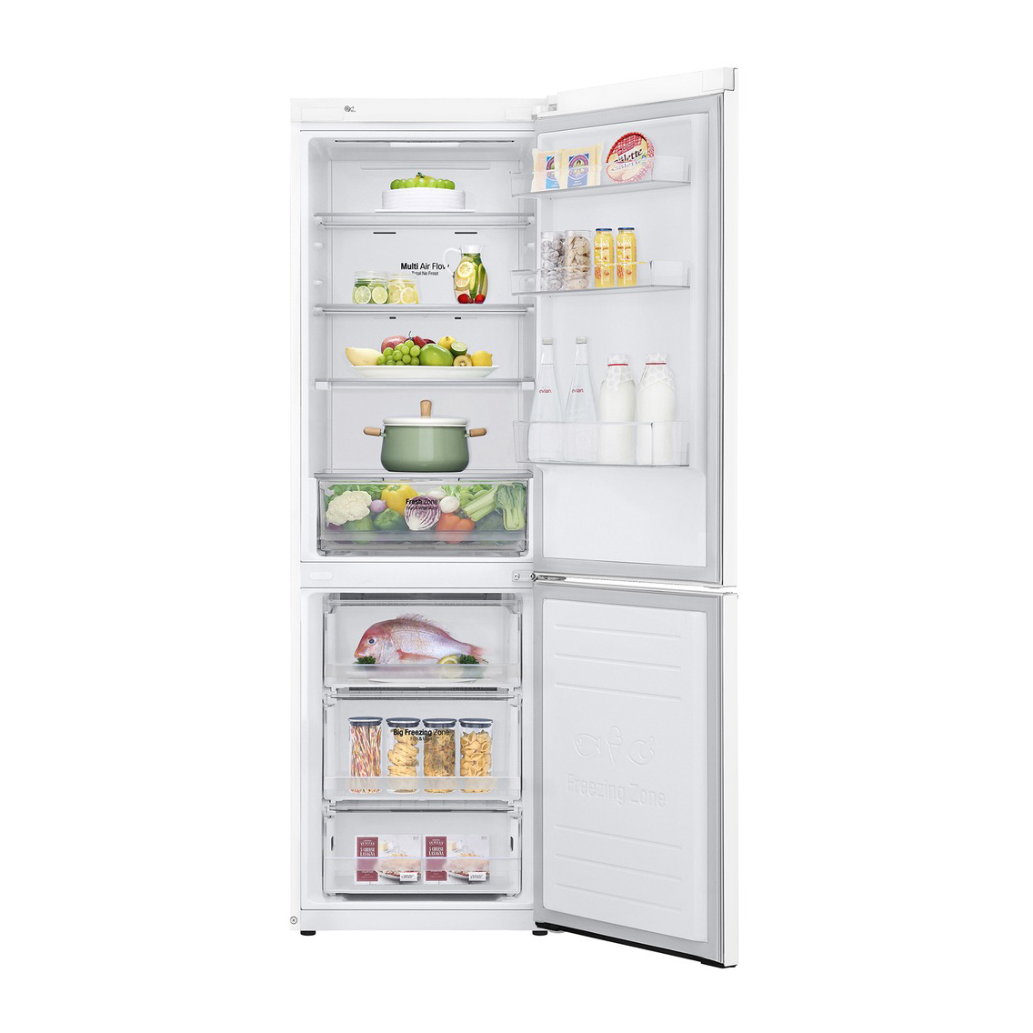 Холодильник LG DoorCooling+ GA-B459MQQZ, цвет белый - фото 4