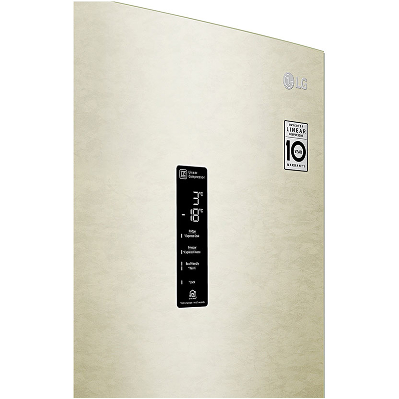 Холодильник LG DoorCooling+ GA-B509MEDZ, цвет бежевый - фото 5