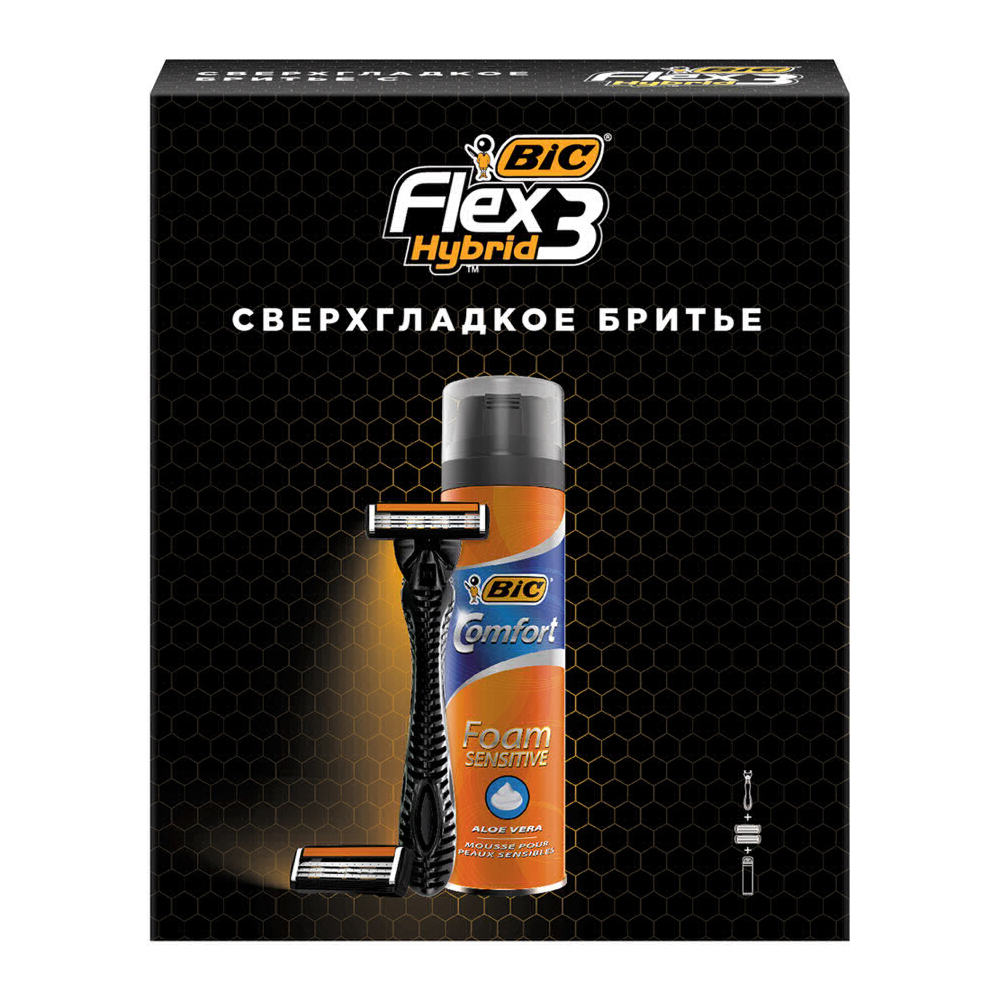 фото Набор подарочный bic flex 3 hybrid