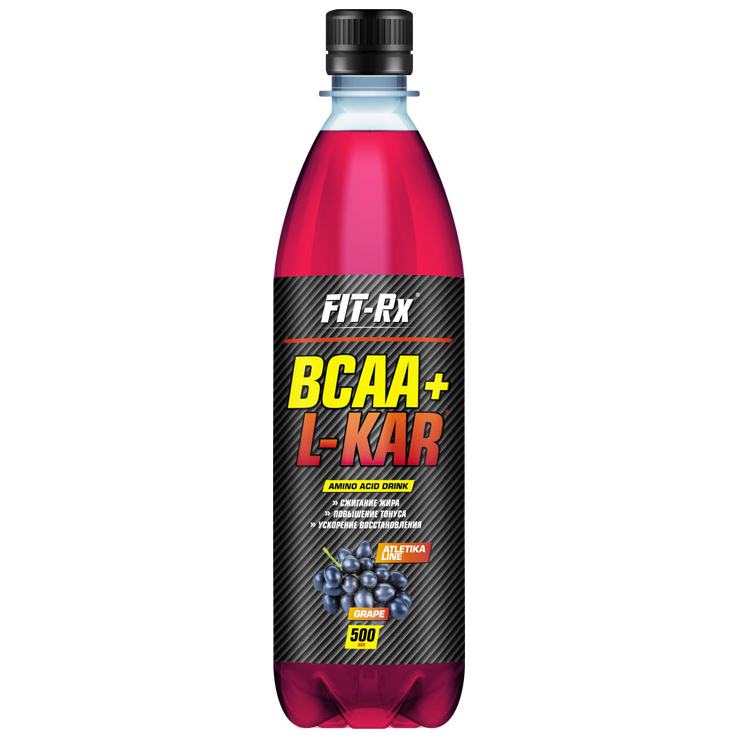 фото Напиток жиросжигающий bcaa + l-kar виноград 500 мл fit-rx