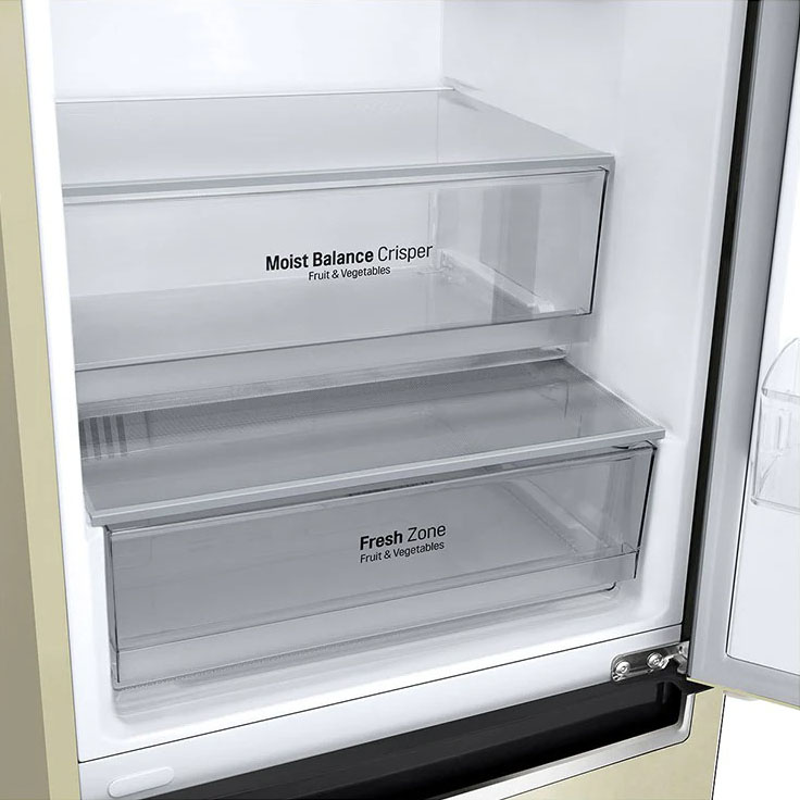 Холодильник LG GA-B509MEQZ DoorCooling+, цвет бежевый - фото 8