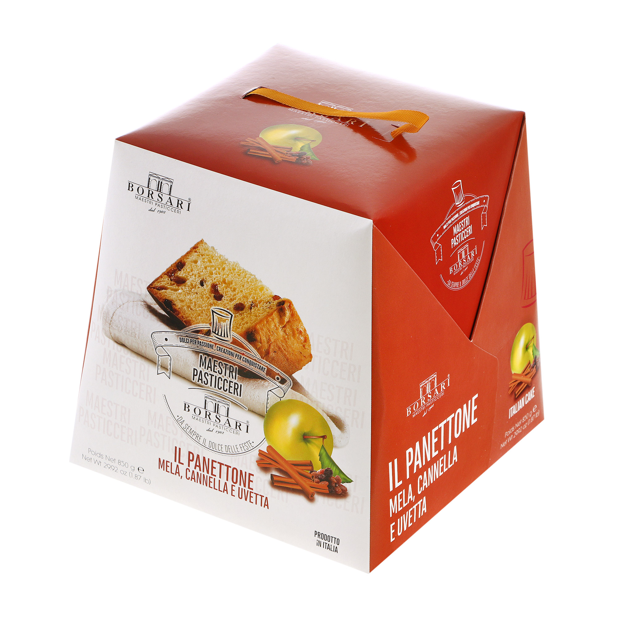 

Кекс Borsari Panettone яблоко, корица и изюм 850 г