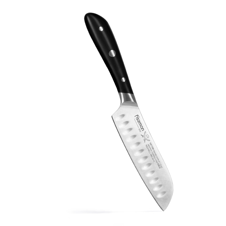 Нож HATTORI Сантоку 13 см, цвет серебряный - фото 1