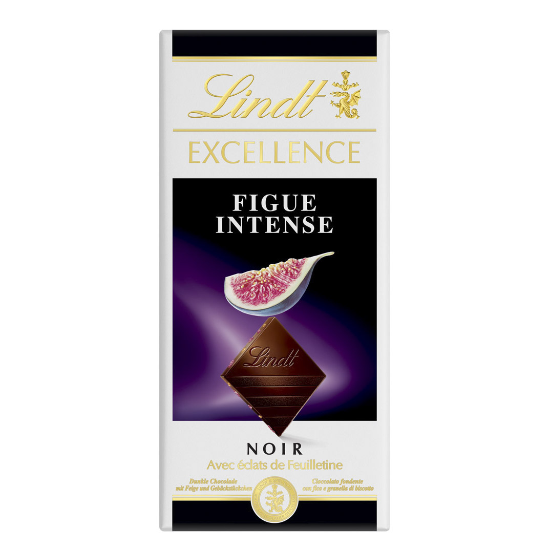 фото Шоколад lindt excellence темный с инжиром 100 г