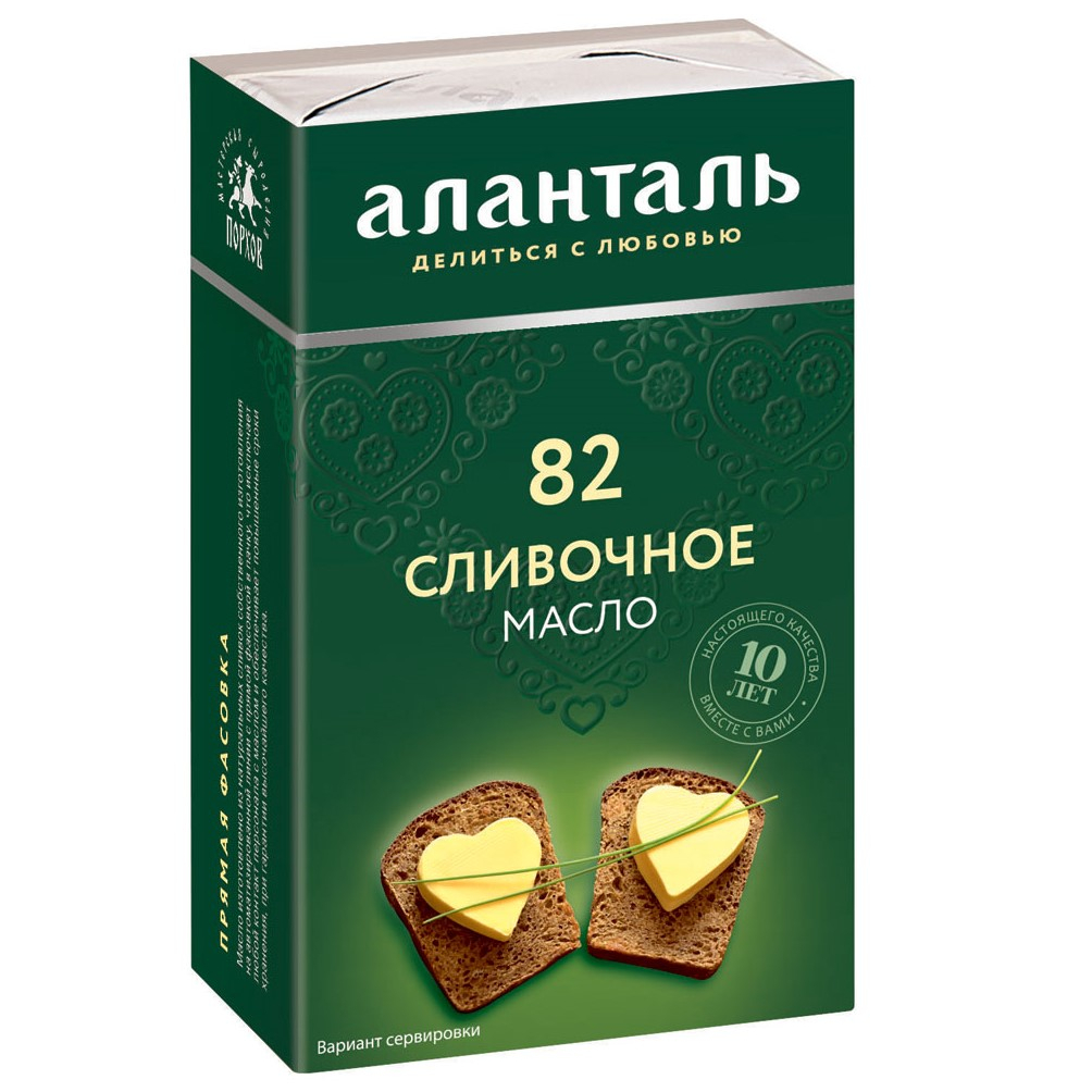 Масло сливочное Аланталь традиционное 82,5% 180 г