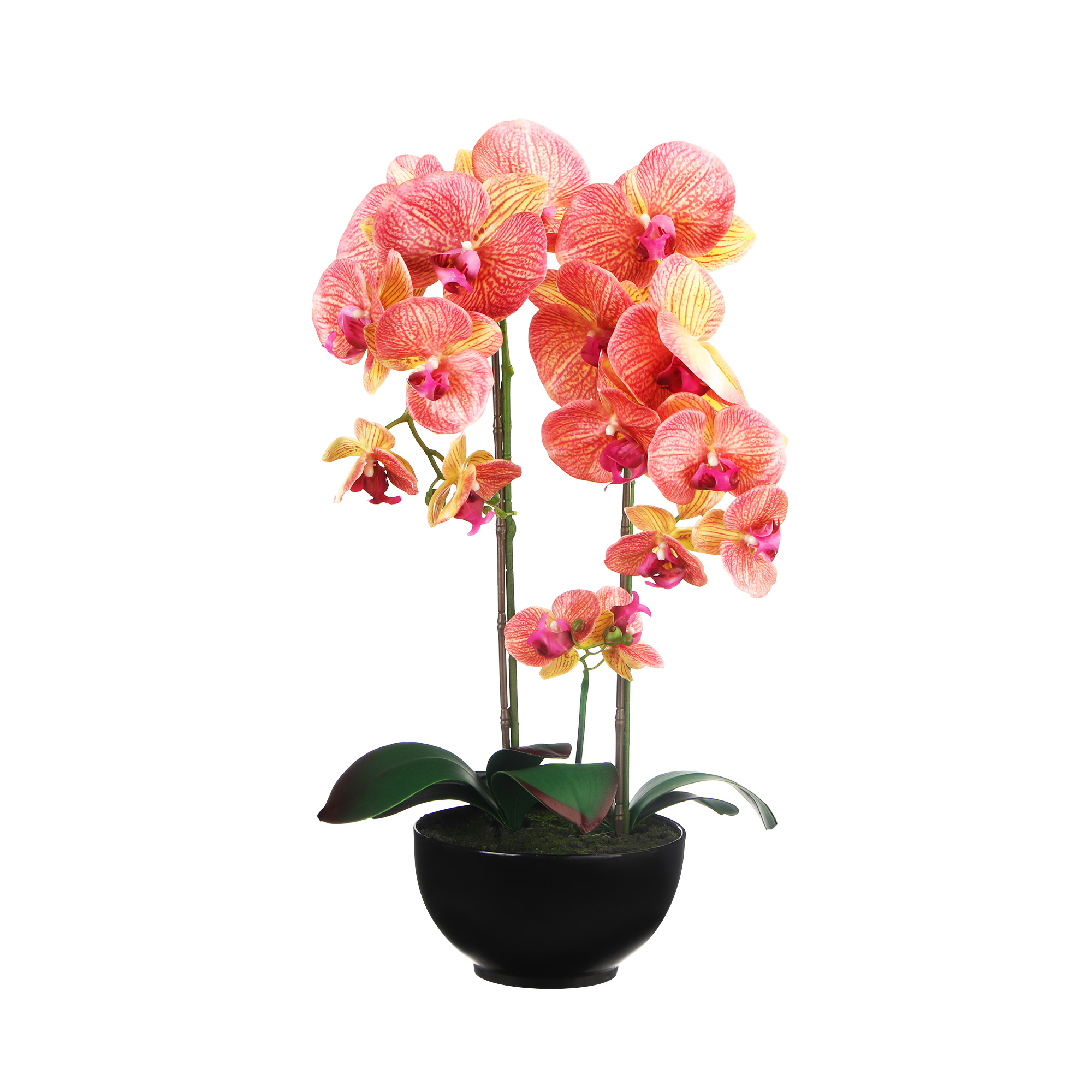 Цветок искусственный в горшке Fuzhou light орхидея 3цв 60см