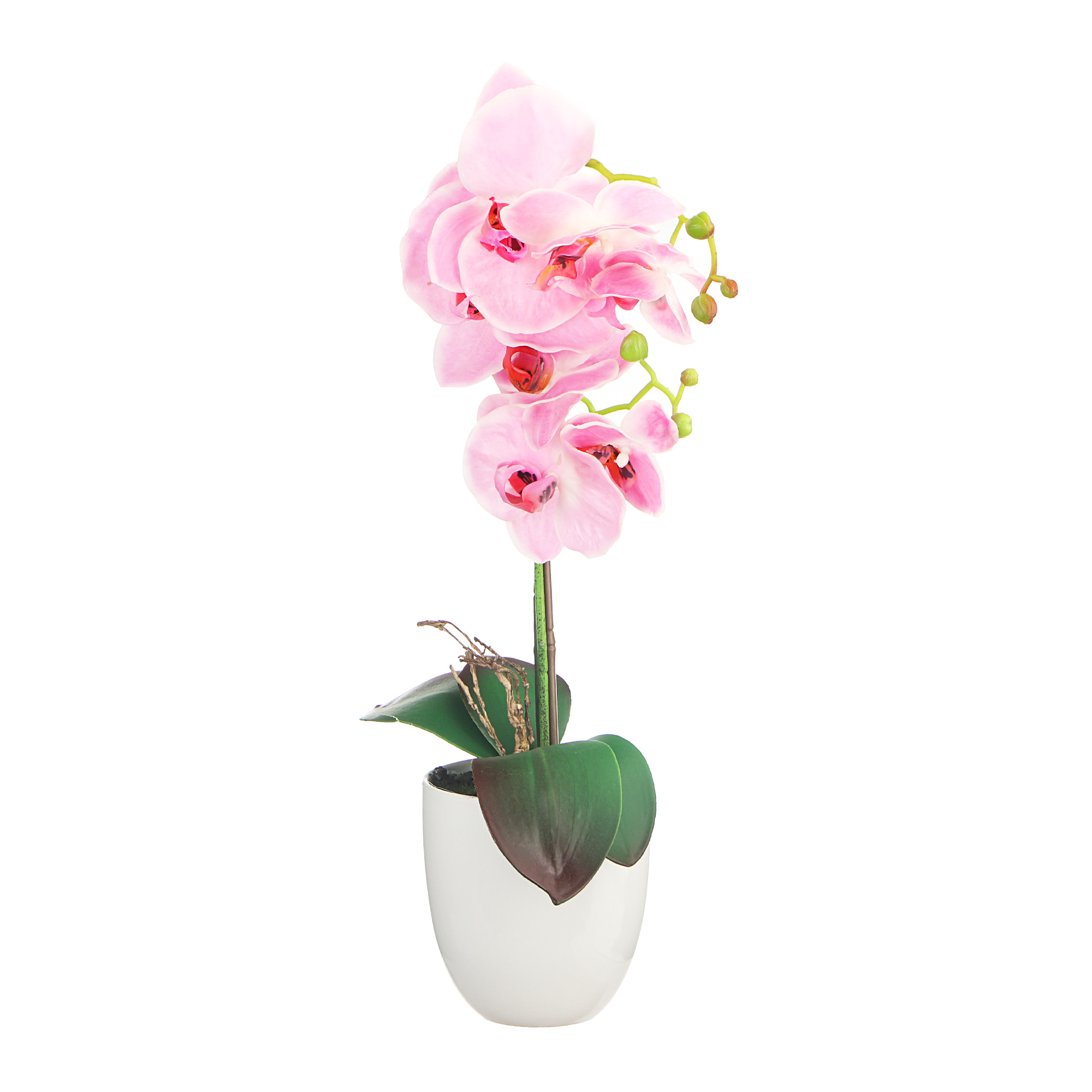 Цветок искусственный в горшке Fuzhou light орхидея розовая 2цв 54см