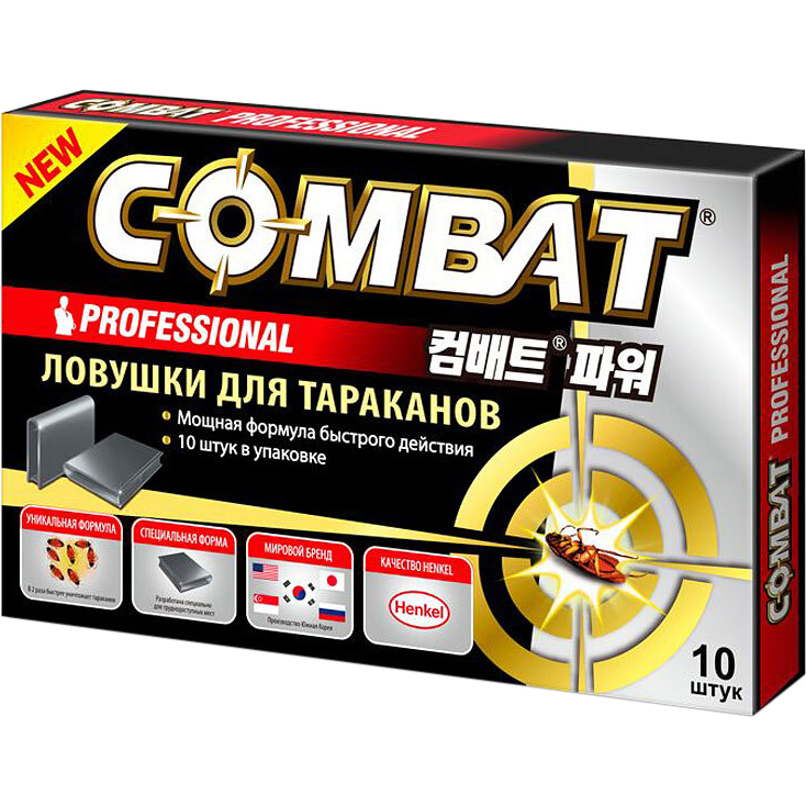 Ловушка для тараканов Combat Professional 10 шт