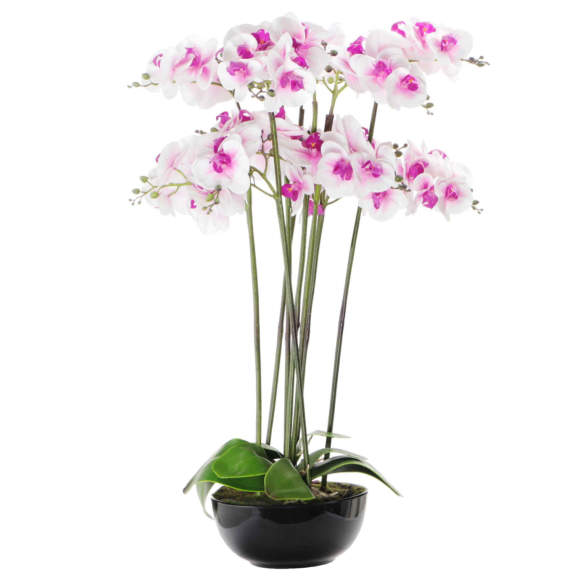 Цветок искусственный Colorful Орхидея в горшке 80 см