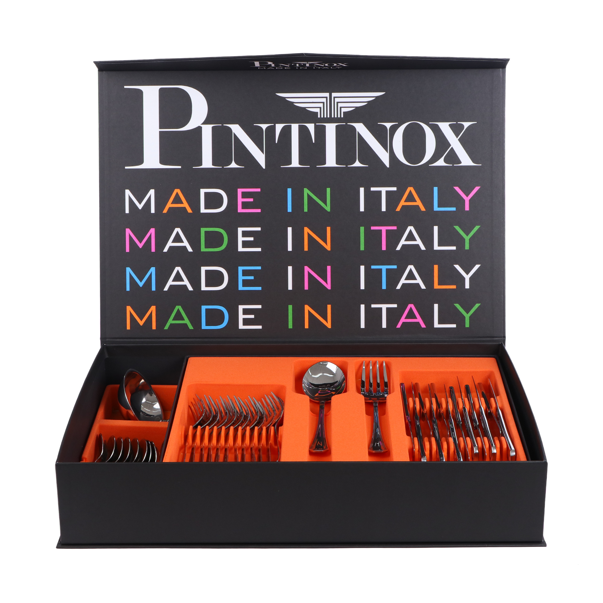 Набор столовых приборов Pintinox America 75 предметов, цвет стальной - фото 5