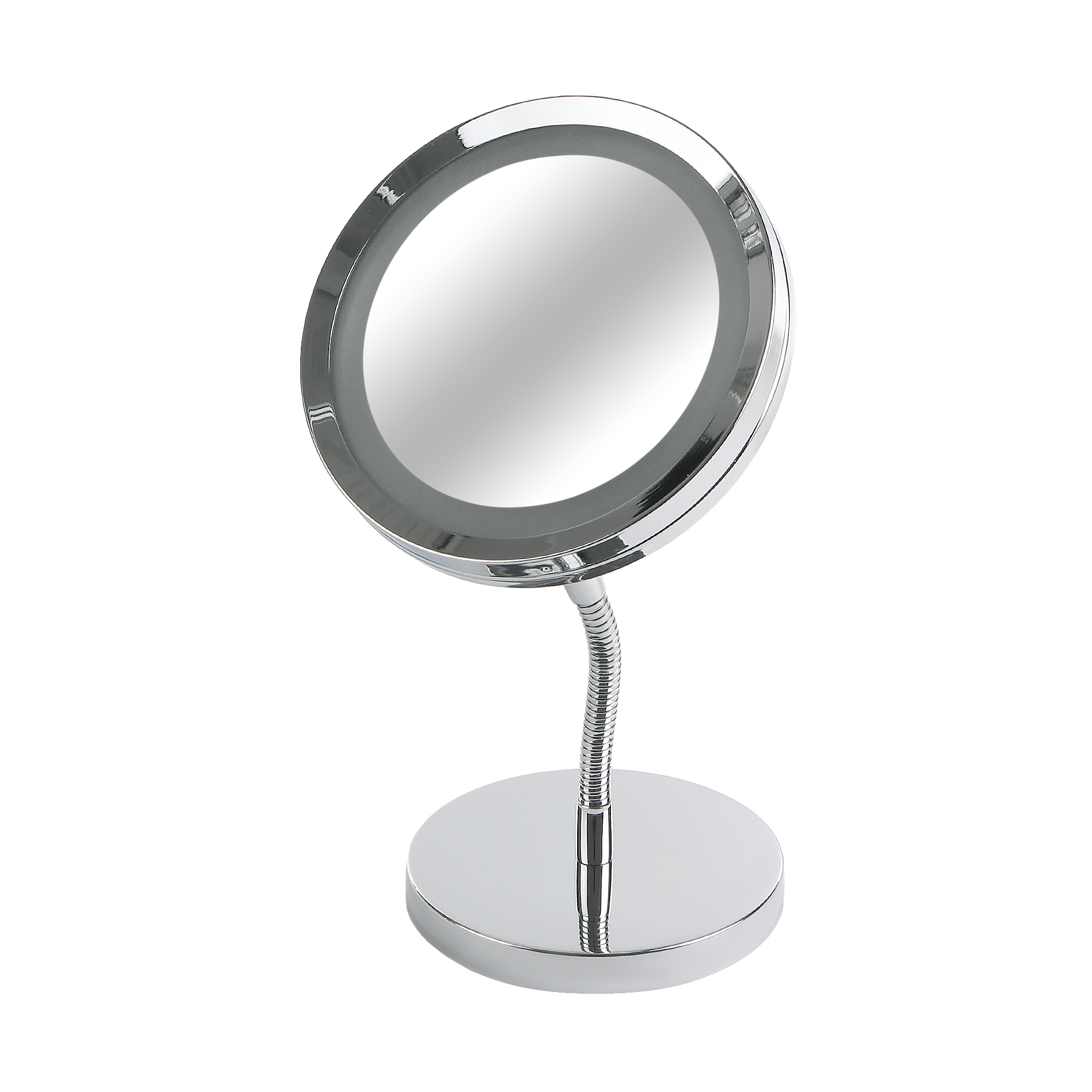 Зеркало-лампа настольное Wenko sanitary brolo d15см, цвет хром - фото 1