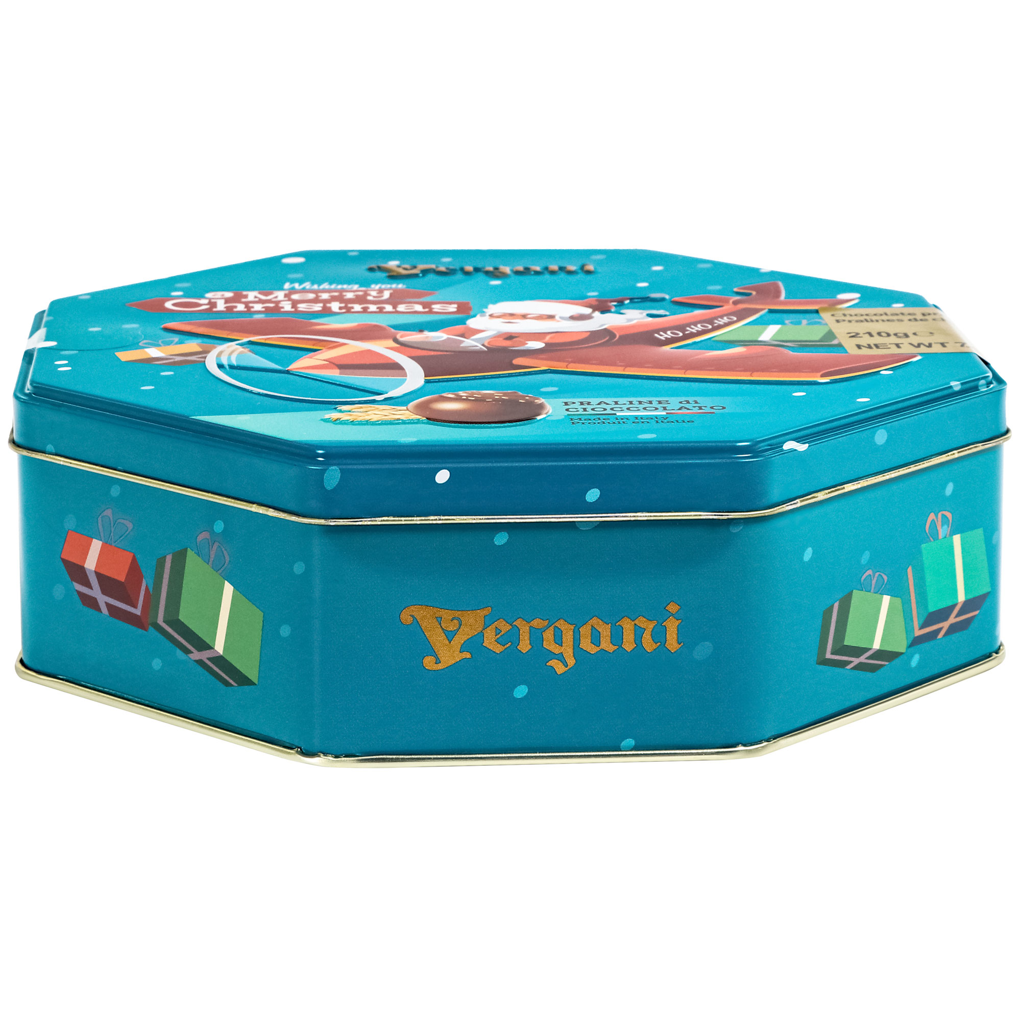 Конфеты Vergani молочные шоколадные Фундук и хлопья 210 г